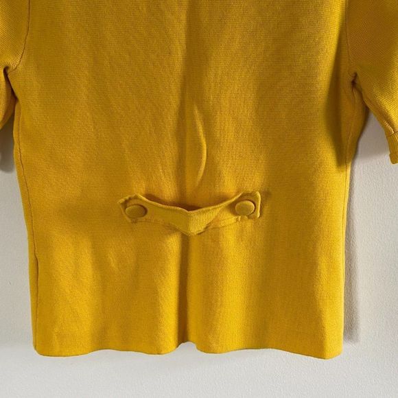 J. Crew Women's Yellow Short Sleeve Crop Jacket Top, Small (g49) - Picture 8 of 11
